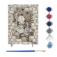 FIGURAS COLOREABLES MADERA SPIDERMAN 1