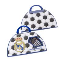 SET PAPELERÍA COLOREABLE 50 PIEZAS REAL MADRID 1