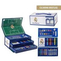 SET PAPELERÍA COLOREABLE MALETÍN REAL MADRID