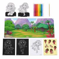 COLORABLE SET BACKPACK DORA LA EXPLORADORA 1