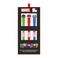 PENNA CANCELLABILE PACK X3 MARVEL