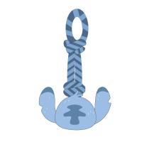 JUGUETE PARA PERRO CUERDA STITCH 1