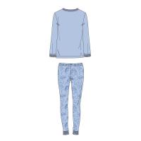 PIJAMA LARGO SINGLE JERSEY STITCH 1