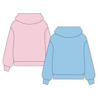 HOODIE BRUSHED FLEECE STITCH 1