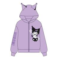 SUDADERA CON CAPUCHA BRUSHED FLEECE CREMALLERA HELLO KITTY KUROMI
