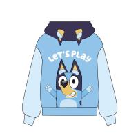 SUDADERA CON CAPUCHA BRUSHED FLEECE CREMALLERA BLUEY 1