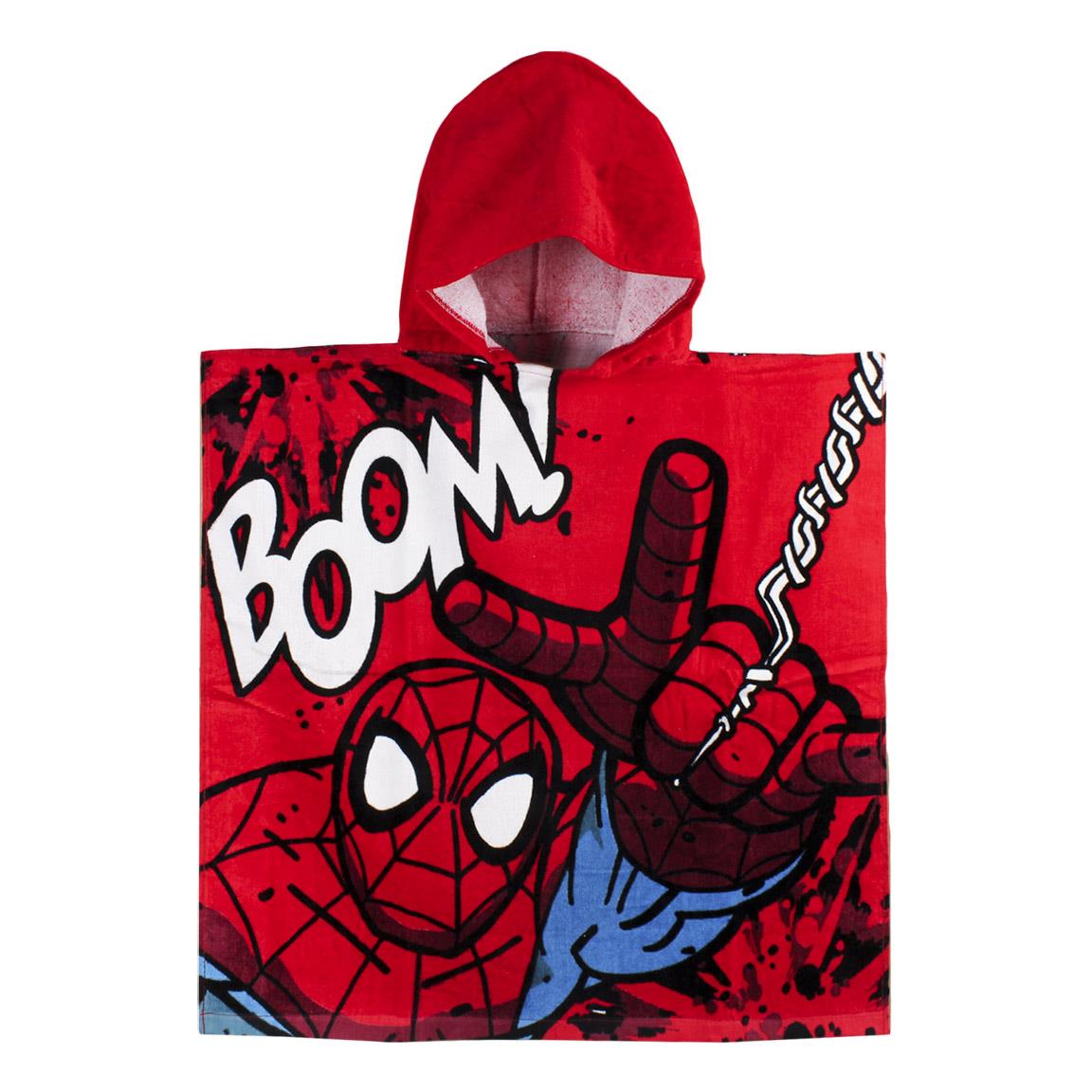 Poncho Ufficiale Spider-Man Per Bambini | Impermeabile In Poliestere Con Stampa | Mantella Per Travestimenti E Giochi Di Ruolo