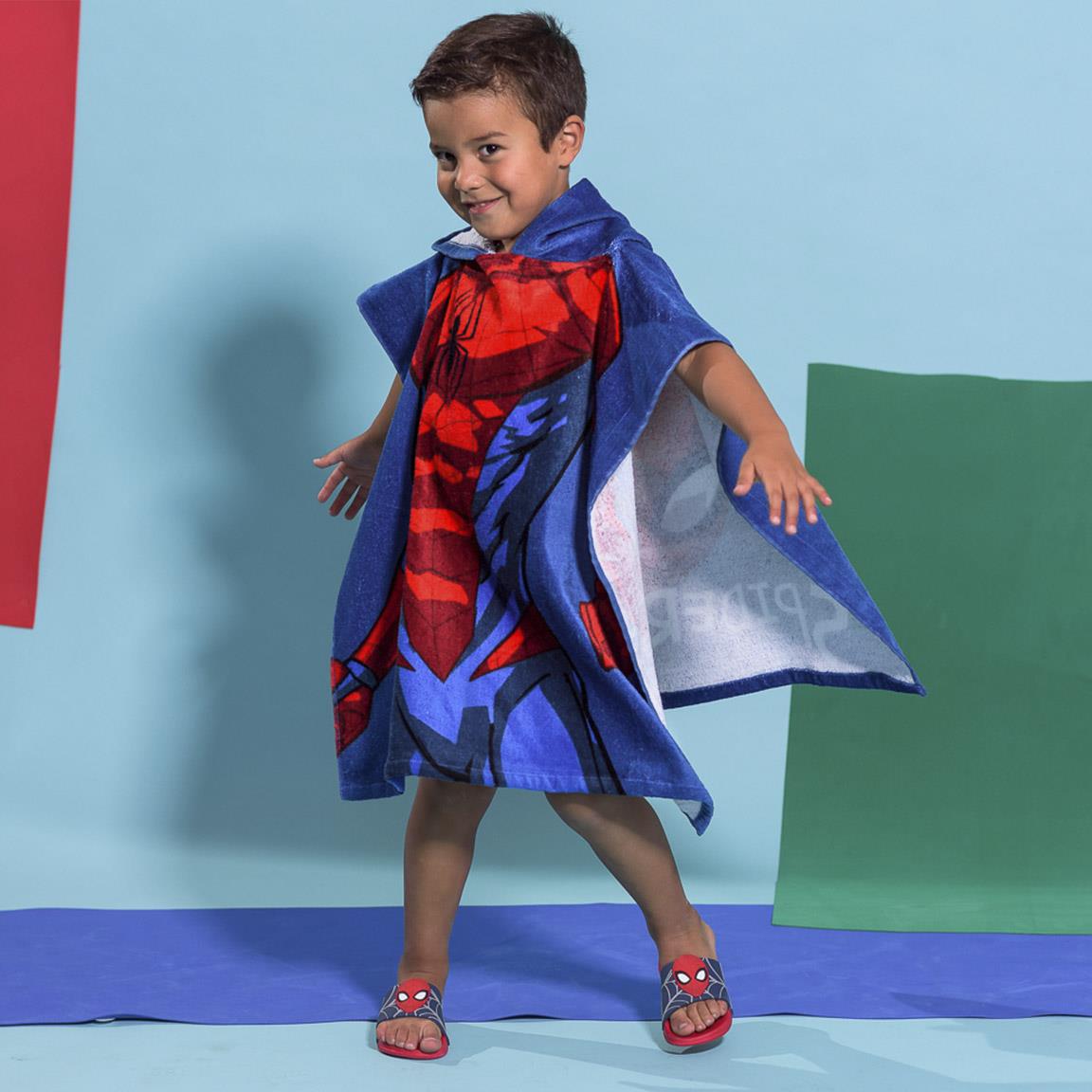 Spiderman Mantella Parapioggia Impermeabile Poncho 3-6 anni Giacca Pioggia