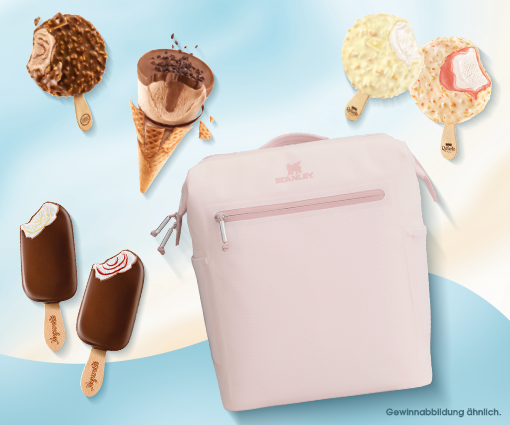 'Mit Ferrero Eis den Sommer feiern und mit etwas Glück einen Stanley Cooler Rucksack gewinnen!' Teaserbild