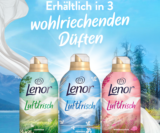 'Lenor Luftfrisch Jahresvorrat zum Teilen' Teaserbild