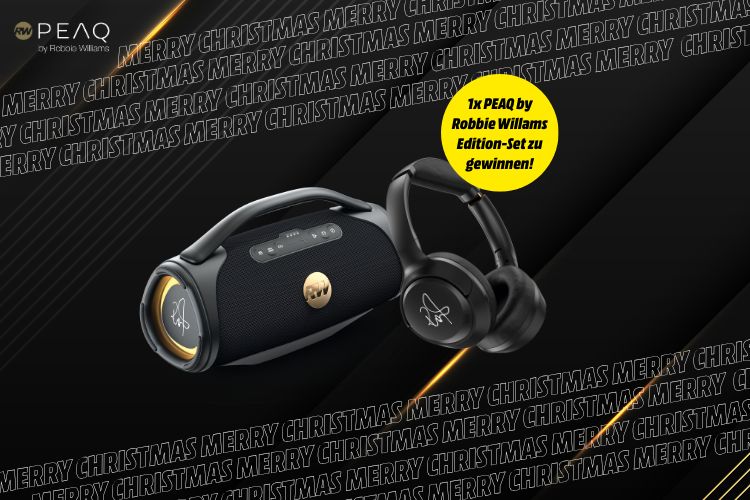'Gewinne ein PEAQ by Robbie Williams Soundpaket im Wert von 248 €!' Hauptbild