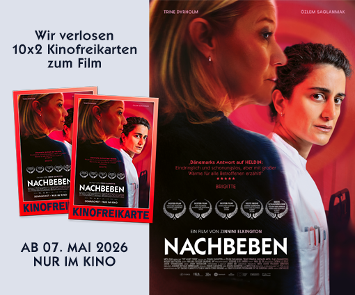 'Gewinne 2 von 20 Kinokarten für "Nachbeben" - die "dänische Antwort" auf den Kinohit "Heldin".' Teaserbild