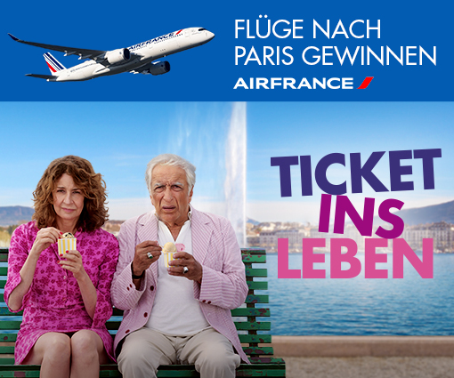 'TICKET INS LEBEN: Zum Kinostart am 28.5. Flüge nach Paris mit Air France gewinnen' Teaserbild