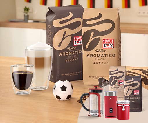 '2x 1 Aromakick für lange Fußballnächte: Gewinne den Aromatico-Kaffee samt Zubereitungsset von Tchibo' Teaserbild