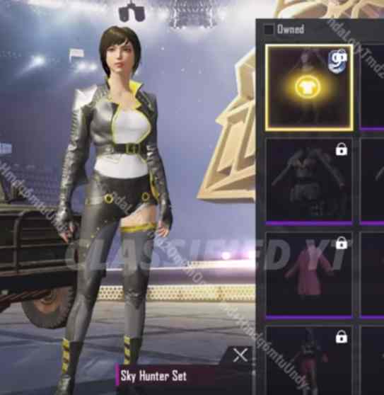 pubg mobile sezon 9 sky hunter set