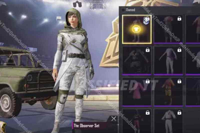 pubg mobile sezon 9 observer set