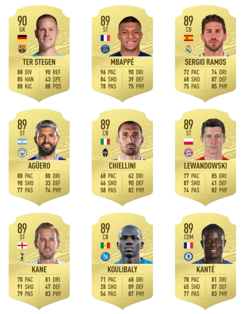 Fifa 20 En iyi 100 oyuncu 10-18