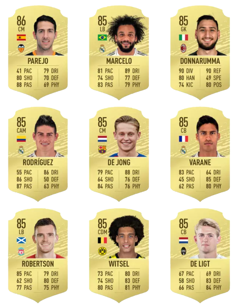 Fifa 20 En iyi 100 oyuncu 73-81