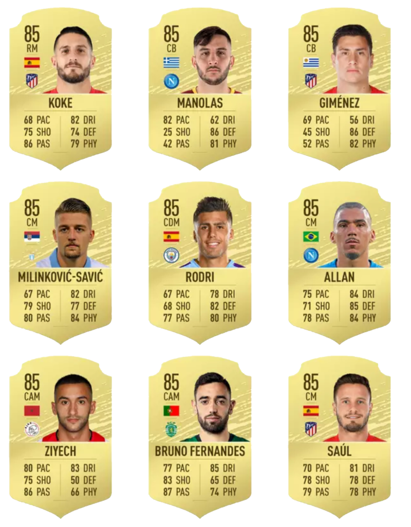 Fifa 20 En iyi 100 oyuncu 91-99