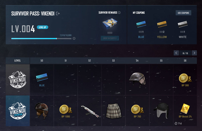 PUBG Survivor Pass Vikendi