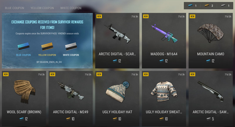 PUBG Survivor Pass Vikendi Skins Kostüms