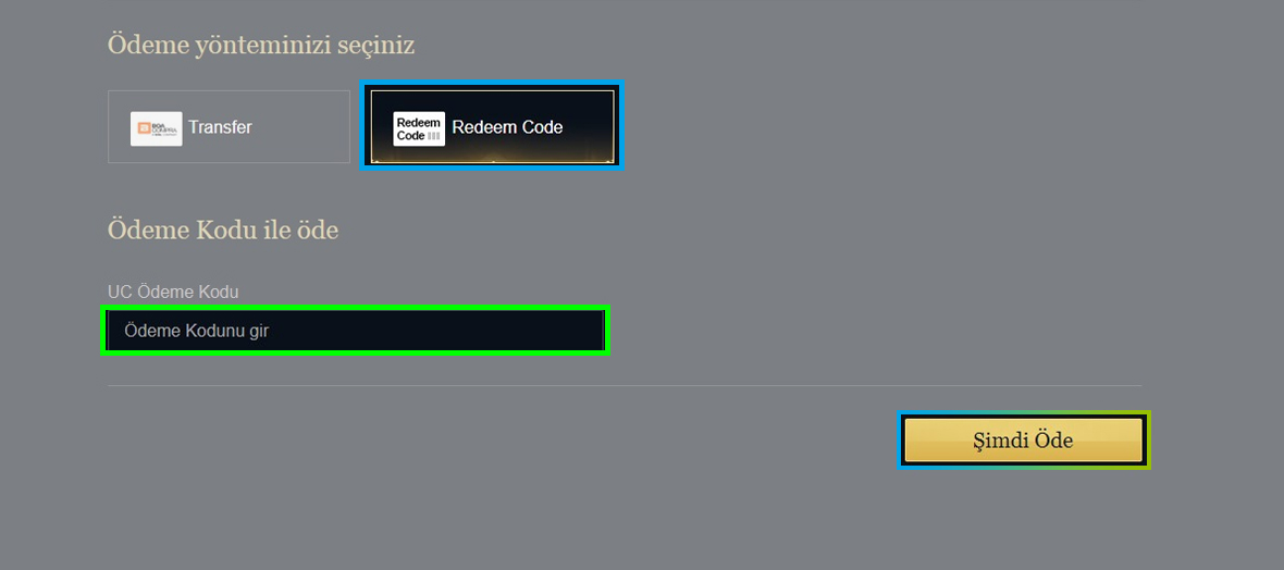 Pubg Mobile Unknown Cash Satin Al Indi!   rimli Fiyatlar Gamesatis - maviyle belirtilen odeme yontemini secip yesille belirtilen kisima kodumuzu yaziyoruz ve onayliyoruz