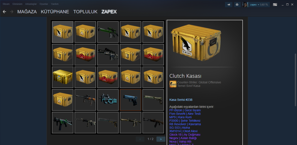 Csgo Seckin 40 Tl Envanter 700 Saat Cok Ucuz Urununu Zapexsatis Magazasindan Satin Al Gamesatis