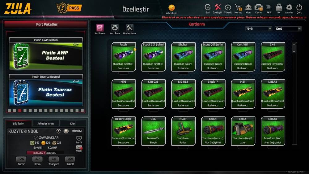 Zula Efsane Firsat Kacirmayin Urununu Emre Cengiz Magazasindan Satin Al Gamesatis