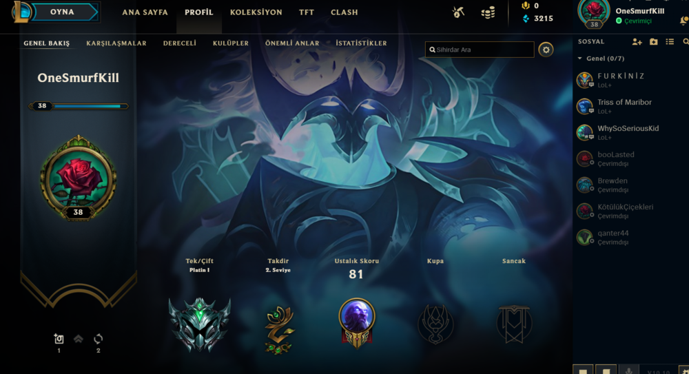Lol Plat 1 Wr Cok Yuksek Seri Lig Kas Urununu Elmas Hesap Magazasindan Satin Al Gamesatis