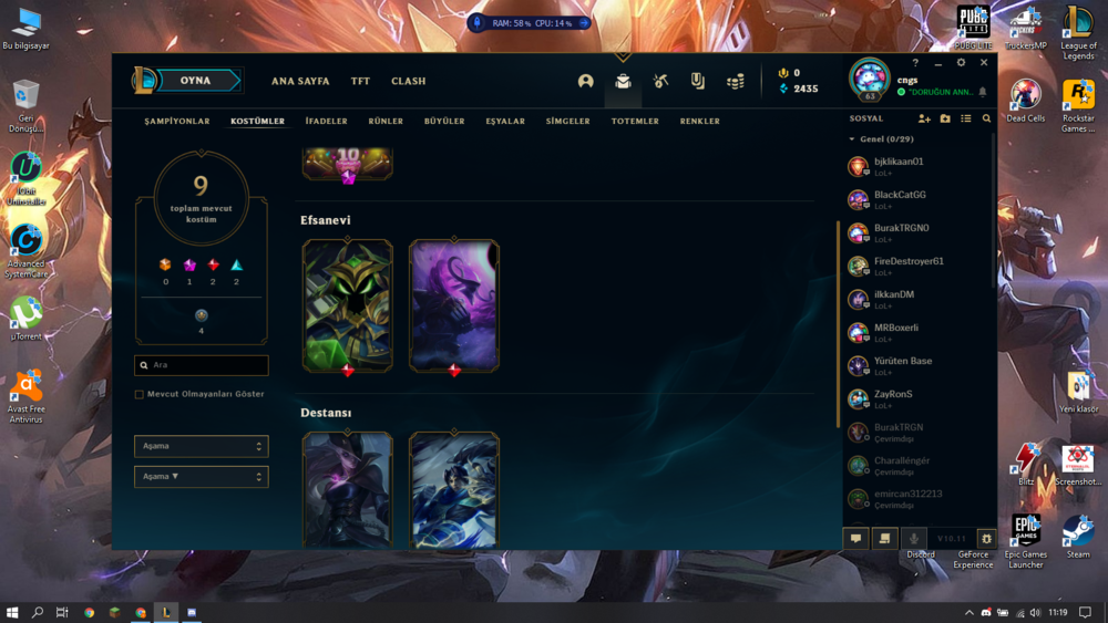 Lol Tr 63 Seviye Hesap Urununu Fakirgamer Magazasindan Satin Al Gamesatis