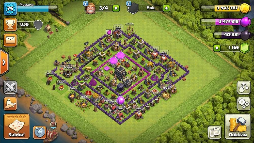 75 Level Hesap 1200 Tas Clash Of Clans Urununu Kara Melekler Magazasindan Satin Al Gamesatis