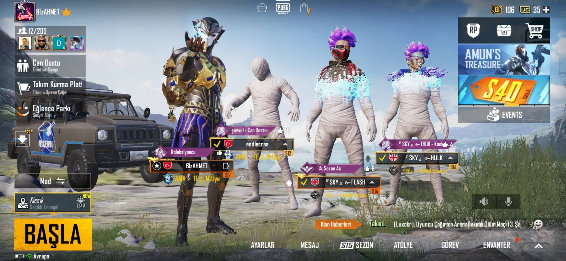 FİRAVUN 2SV+MASKARA 7SV FULL HESAP ürününü Pbg mobile mağazasından ...