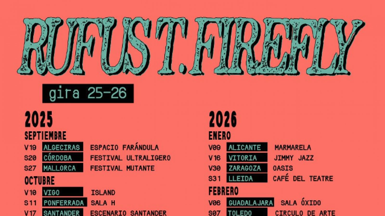 Rufus T Firefly Anuncia Extensa Gira por Salas tras el Éxito de "Todas las Cosas Buenas"