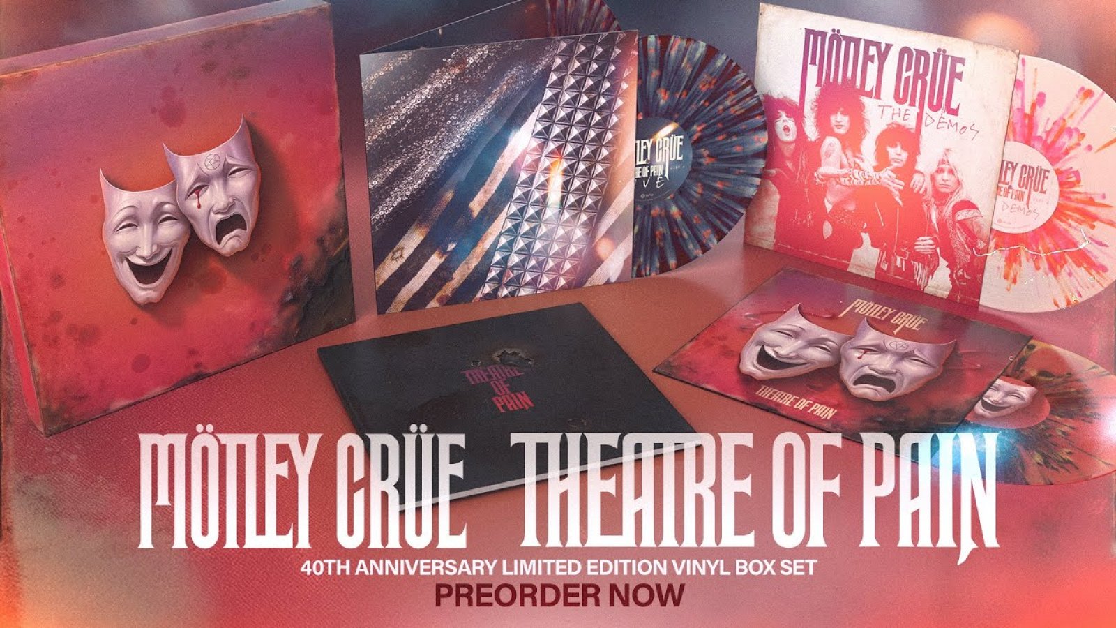 Mötley Crüe Anuncia Box Set Deluxe para Celebrar los 40 Años de "Theatre Of Pain"