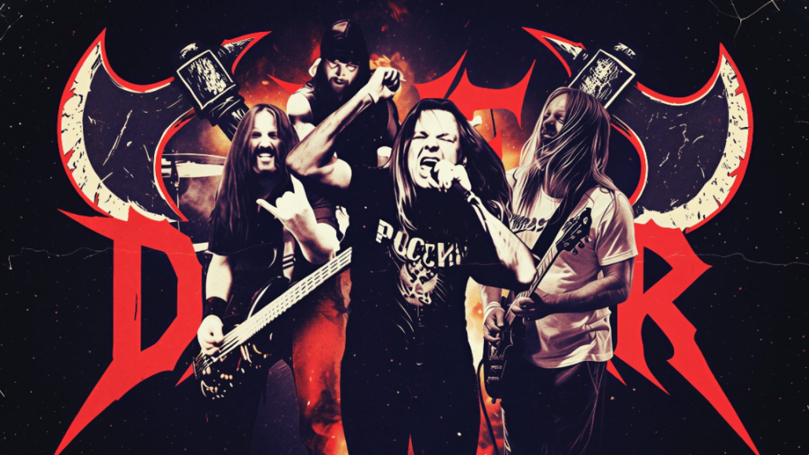 Supergrupo AXE DRAGGER Ficha por Ripple Music para su Álbum Debut