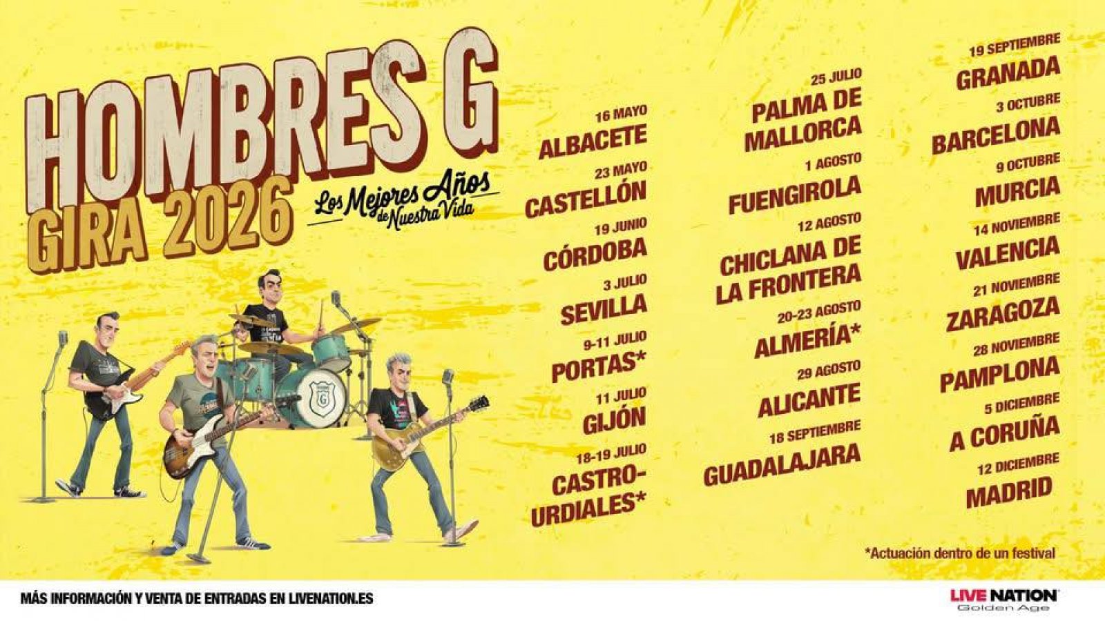 Hombres G Anuncian la Gira "Los Mejores Años de Nuestra Vida" para 2026: Una Celebración de Cuatro Décadas