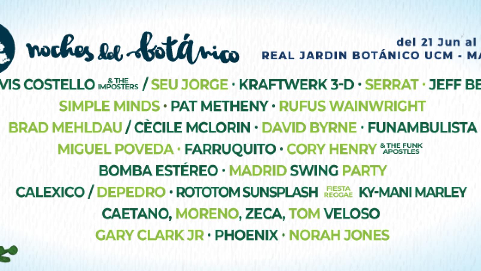 Vuelven Noches del Botánico al Jardín Botánico del 21 de junio al 29 de julio