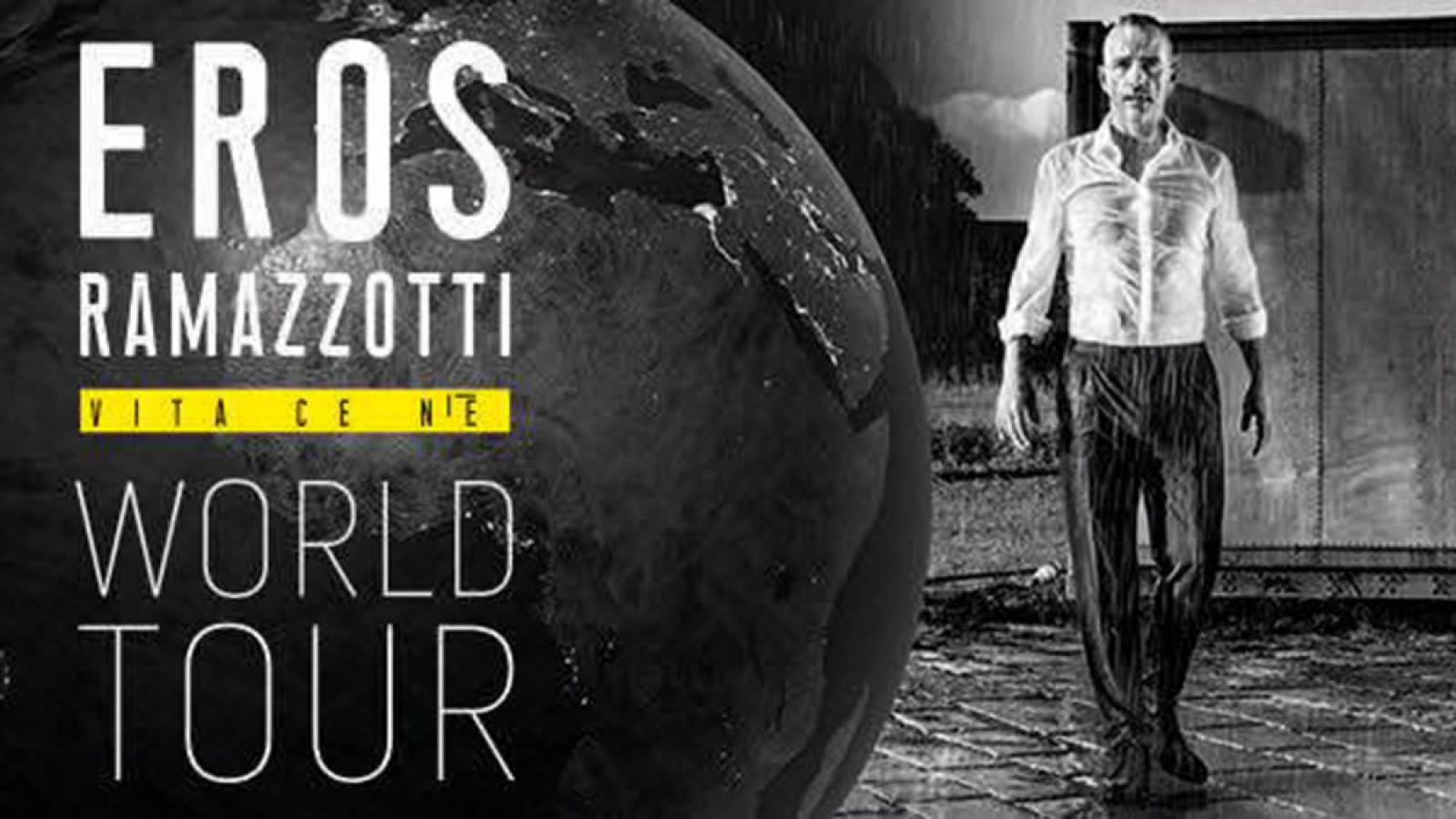 Eros Ramazzotti actuará en Madrid y Barcelona en marzo del año 2019