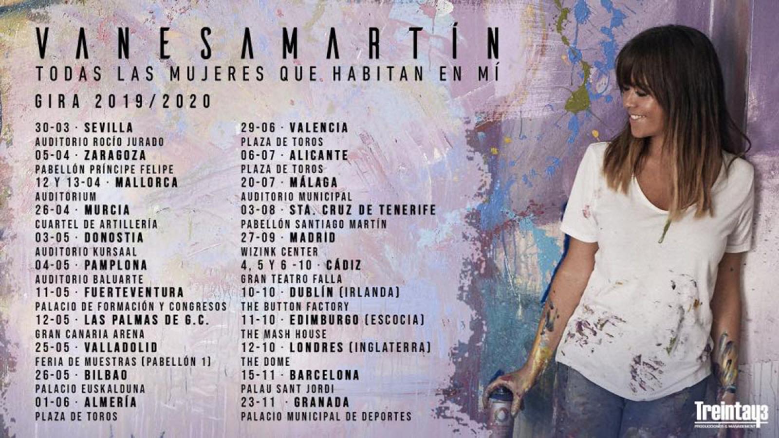 Vanesa Martín ha anunciado las primeras fechas de su nueva gira