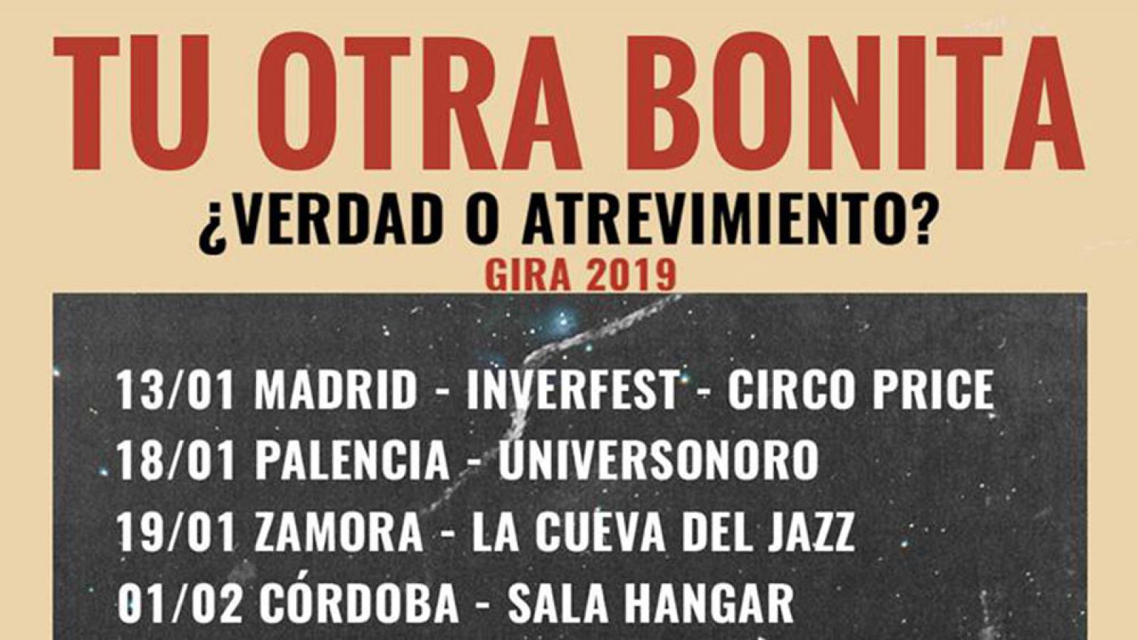 Tu Otra Bonita continúa la gira en el año 2019