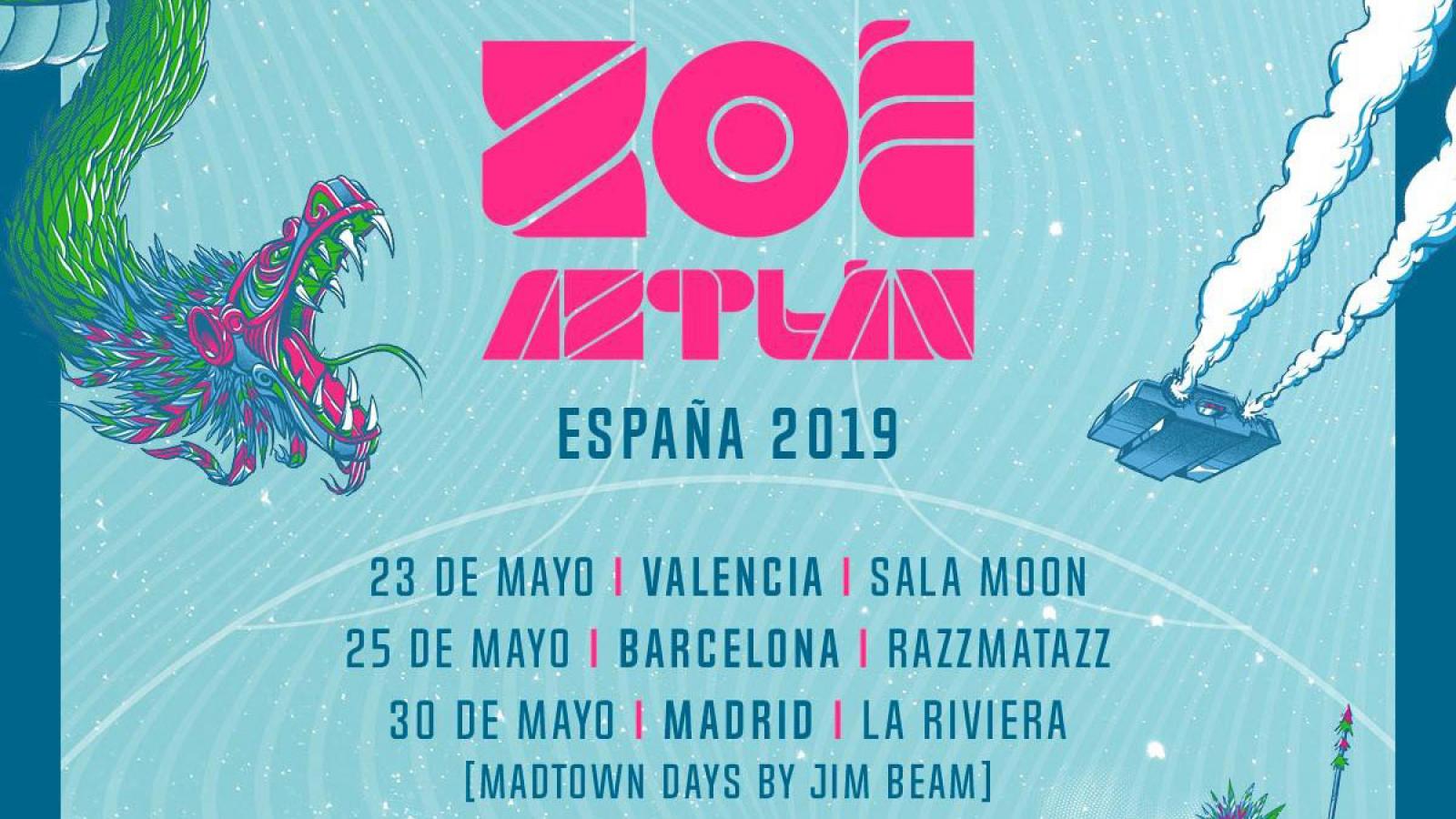 La banda de rock alternativo Zoé volverá a España en mayo