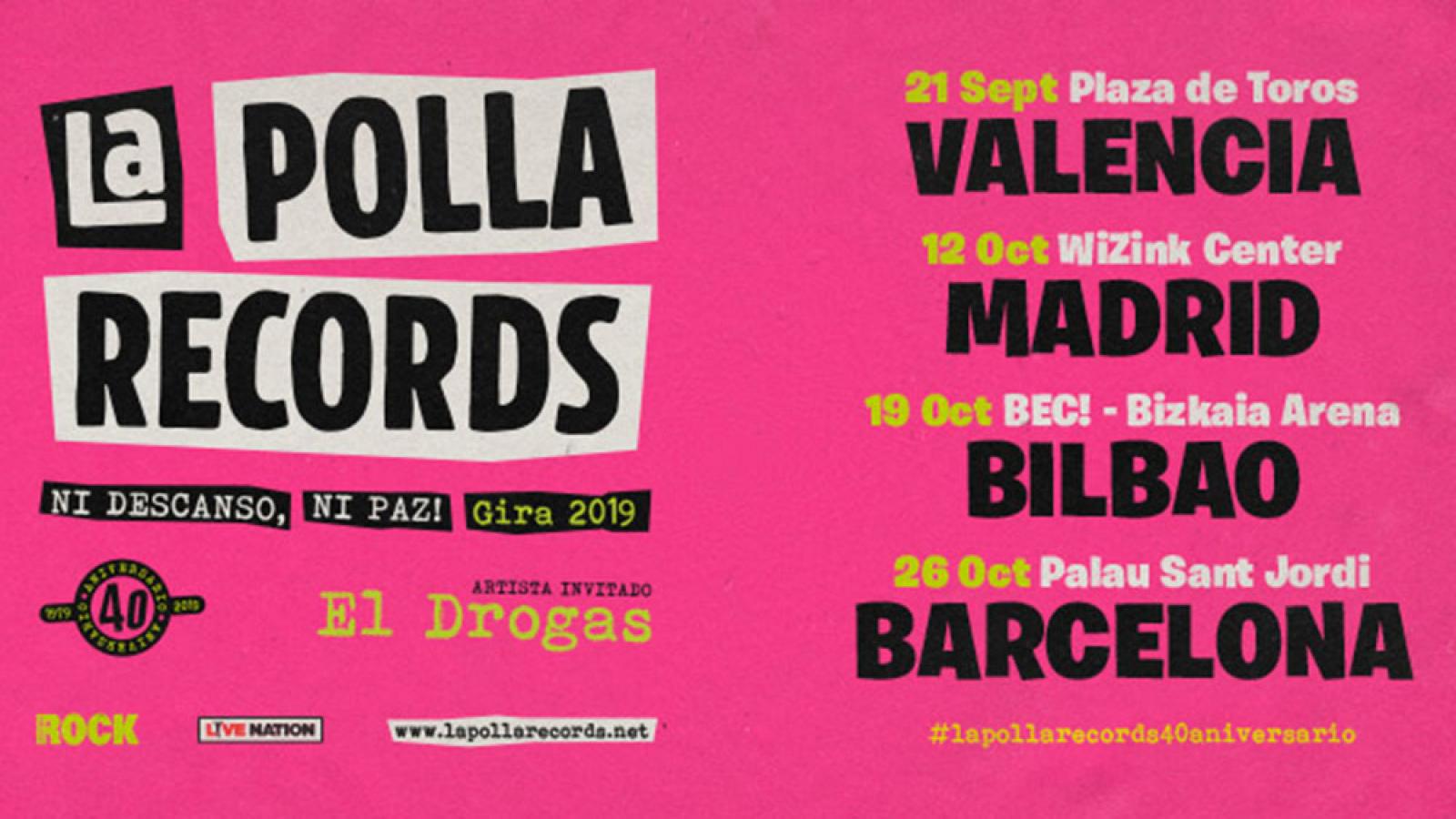 Cuatro únicos conciertos de La Polla Records en otoño del 2019