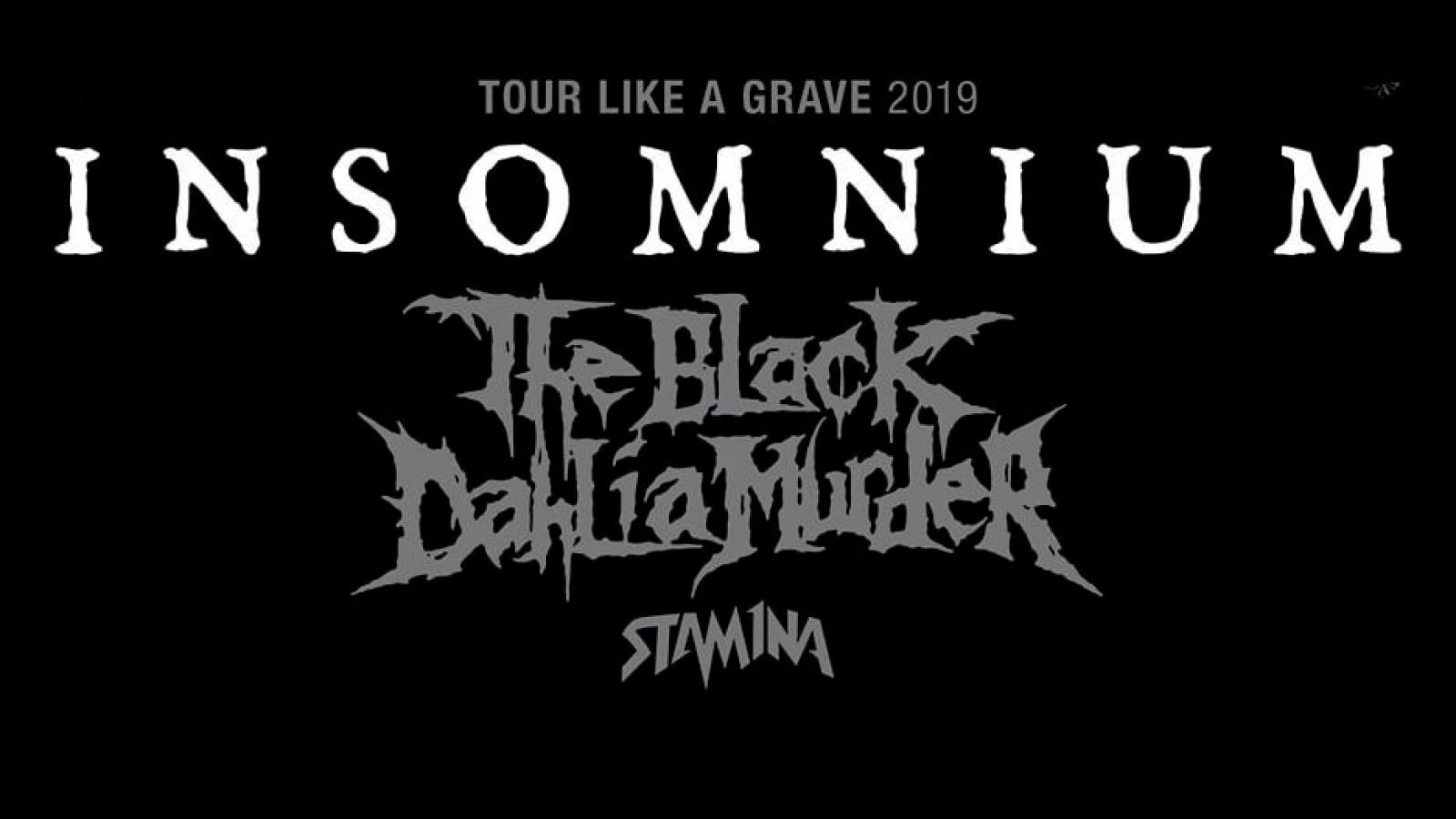 Gira de Insomnium, The Black Dahlia Murder y Stam1na pasará por España en noviembre