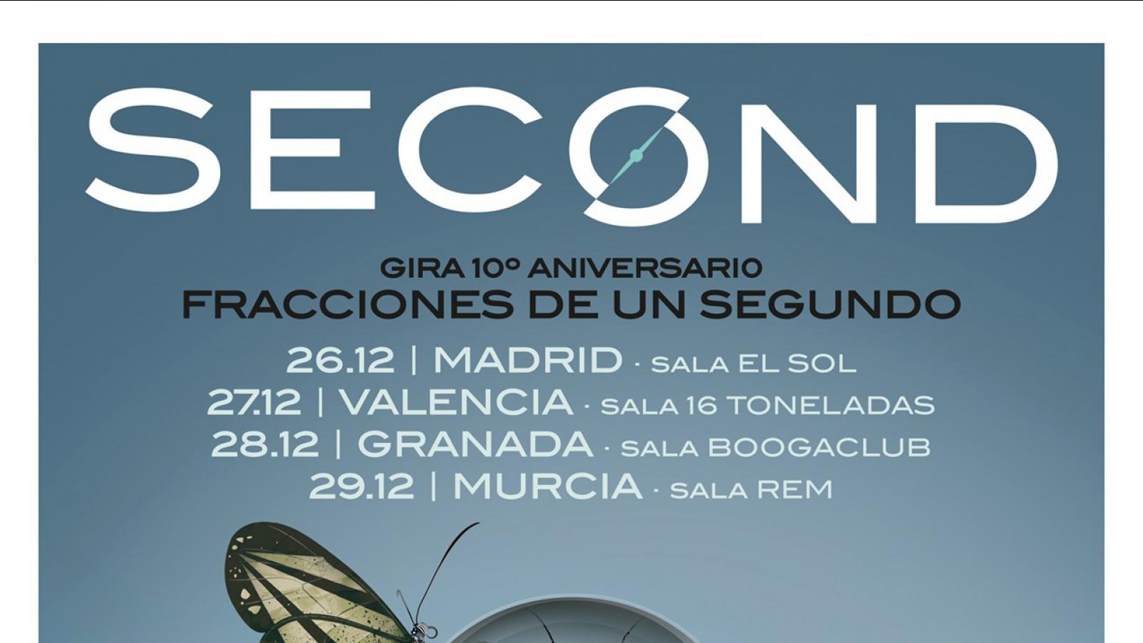 Second anuncia una breve gira para conmemorar el disco Fracciones de un Segundo
