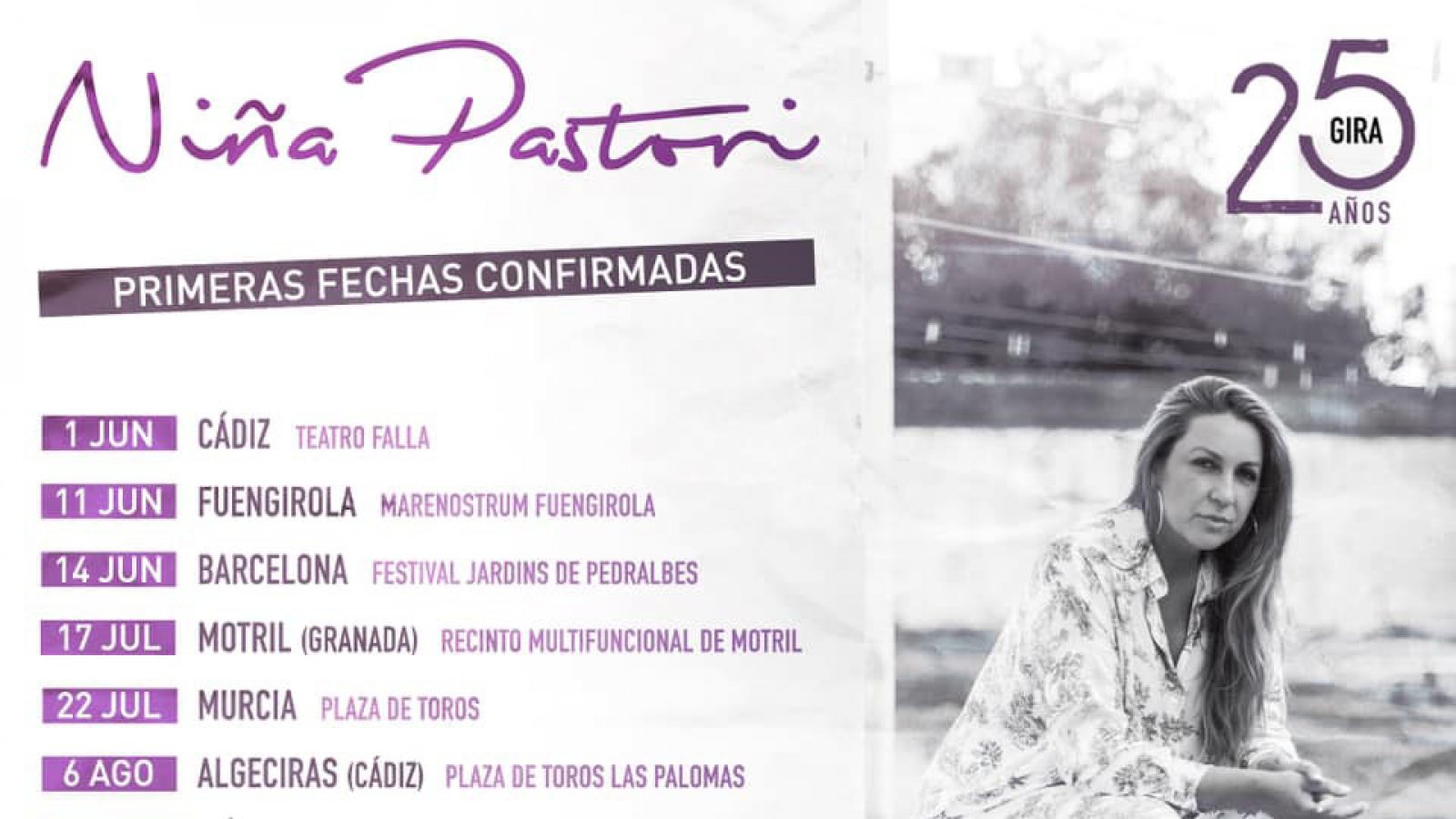 La gira 25 aniversario de Niña Pastori ya tiene fechas