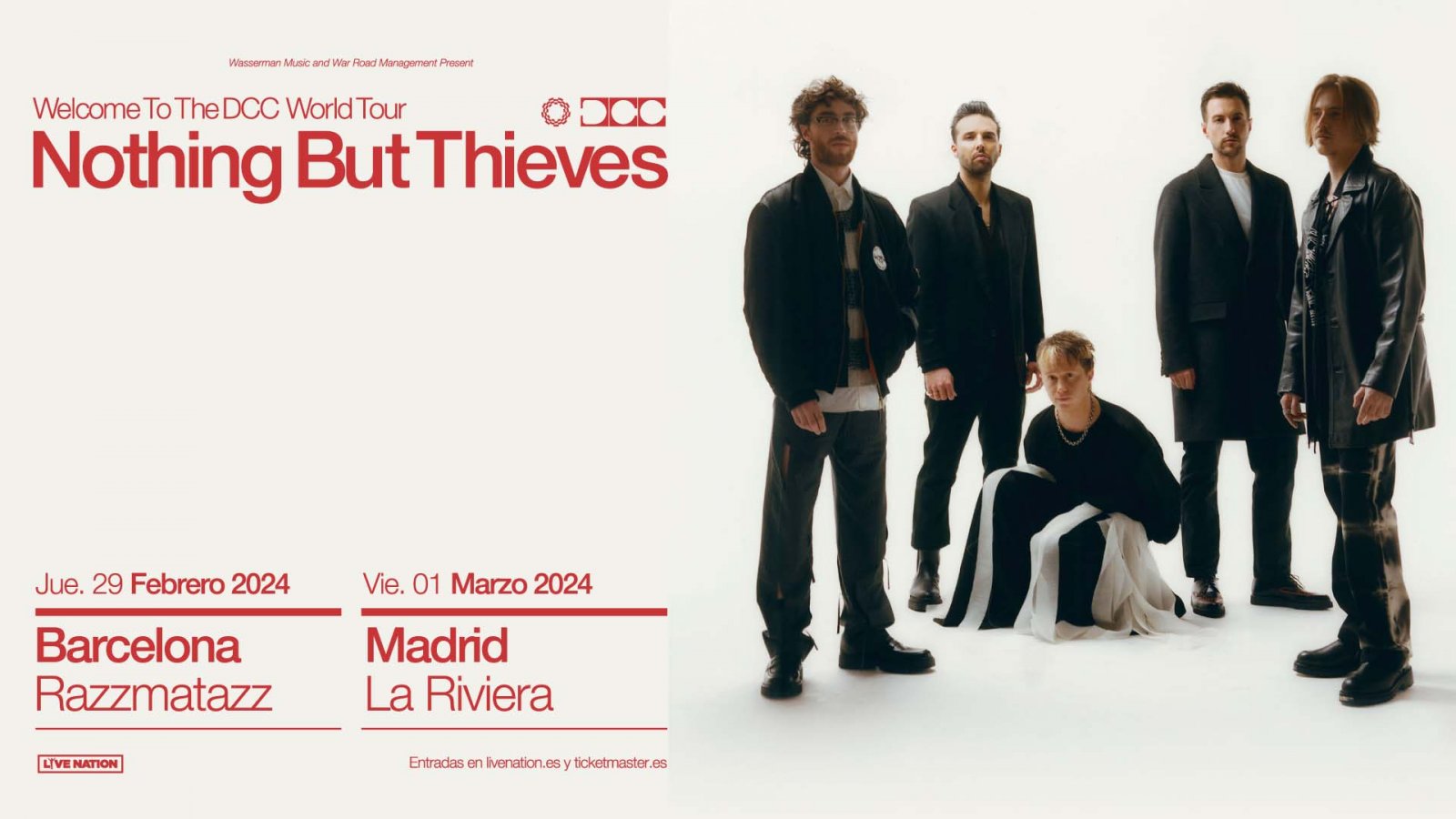 Nothing But Thieves pasarán por España en el año 2024