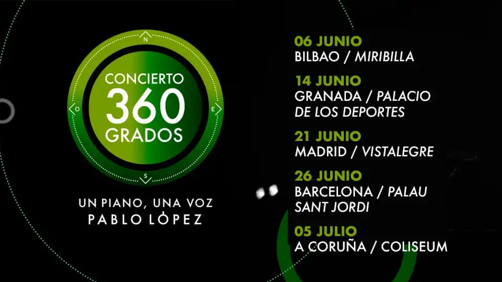 Pablo López vuelve en el año 2025 con su gira 360 grados
