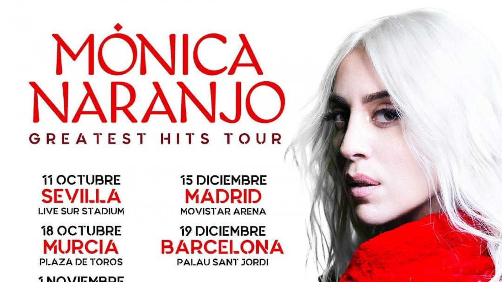 Mónica Naranjo anuncia gira 30 aniversario