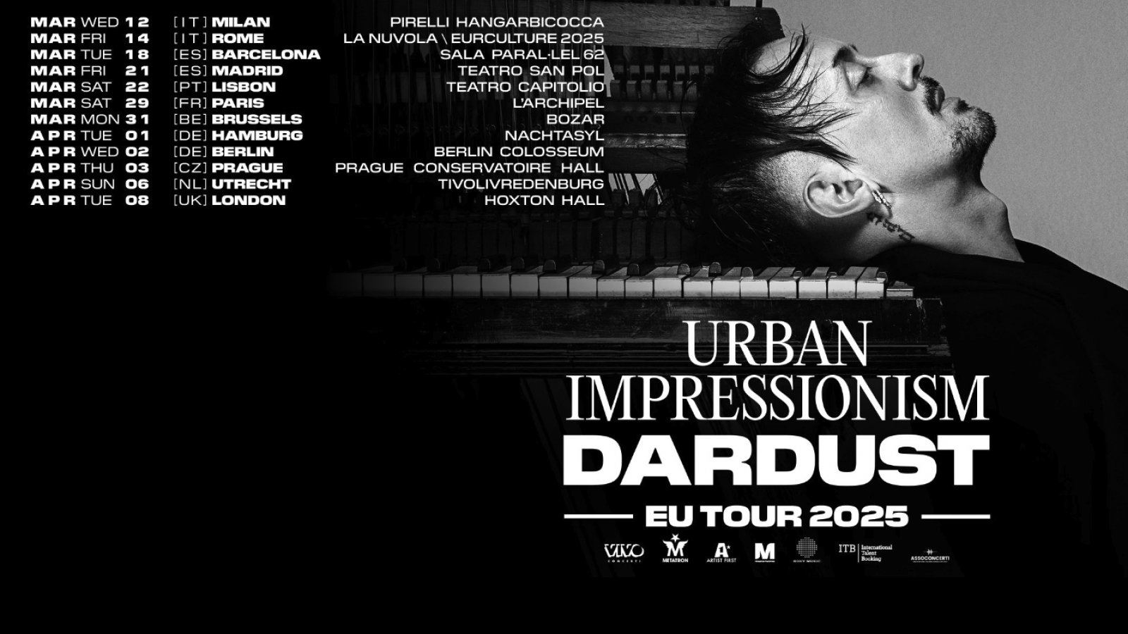 Dardust llega a España con su gira "Urban Impressionism" 2025