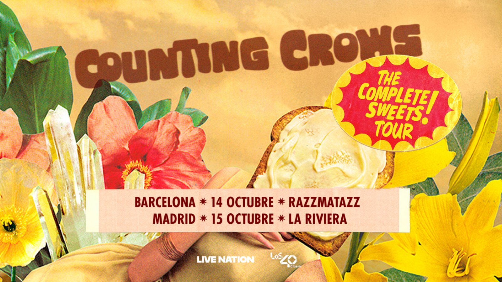 Counting Crows regresa a España en 2025 con conciertos en Barcelona y Madrid